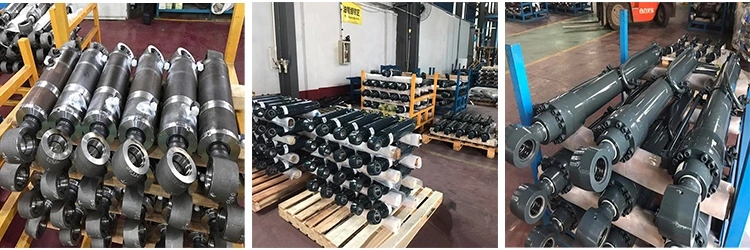 Components of Truck Tail Gate Lift Tail Gate Lift Hydraulic Cylinder Hydraulic Tail Lifts for Trucks Thick Oil Cylinders Are Used at The Rear of Trucks